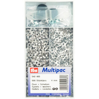Prym Ringen met schijven 4mm zilver - 500st