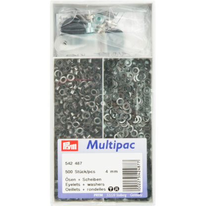 Prym Ringen met schijven 4mm zwart - 500st