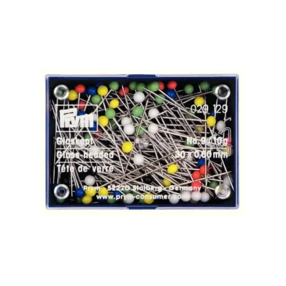 Prym Glaskopspelden assortiment 0.60x30mm zilver 10gram
