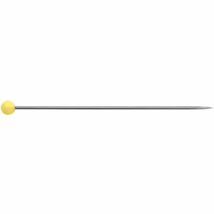 Prym gele glaskopspelden 43x0,60mm zilver 20gram - Afbeelding 2