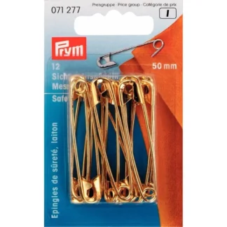 Prym Veiligheidsspelden 50mm goud - 12stuks