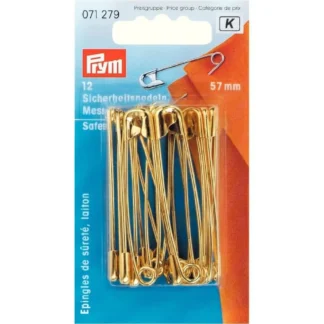 Prym Veiligheidsspelden 57mm goud - 12stuks