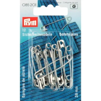 Prym Veiligheidsspelden staal 38mm zilver - 12stuks