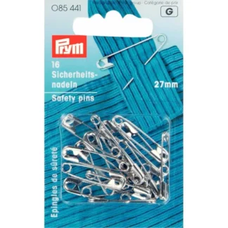 Prym Veiligheidsspelden staal 27mm zilver - 16stuks