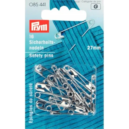Prym Veiligheidsspelden staal 27mm zilver - 16stuks