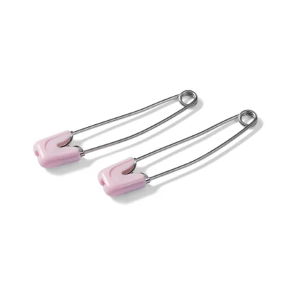 Prym Babyveiligheidsspeld roestvrij staal 55mm roze - 4stuks - Afbeelding 2