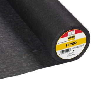 Vlieseline Tussenvoering H200 plakbaar 90cm zwart