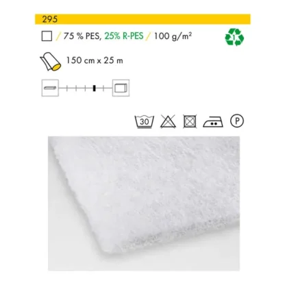 Vlieseline Volumevlies 295 naaibaar 150cm wit - Afbeelding 2
