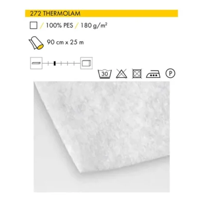 Vlieseline Volumevlies Thermolam 272 90cm wit - Afbeelding 2