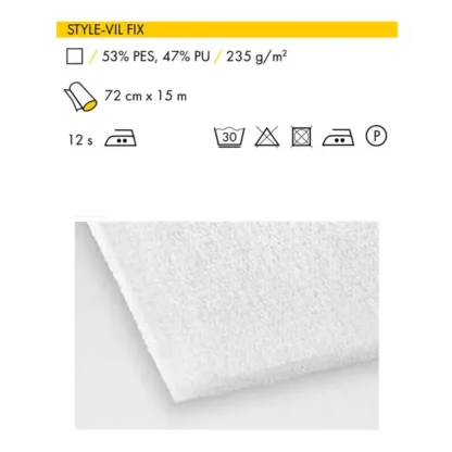 Vlieseline Style-Vil Fix 72cm wit - Afbeelding 2