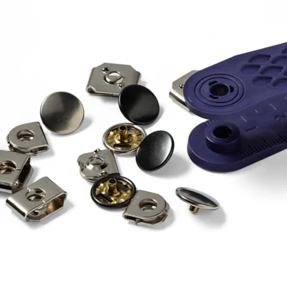 Prym Broekhaken en -staven 13mm zwart-zilver - 4paar - Afbeelding 3