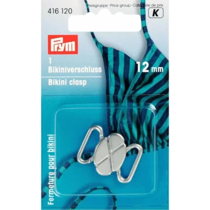 Prym Bikini-ceintuursluiting staal klaver 12mm zilver