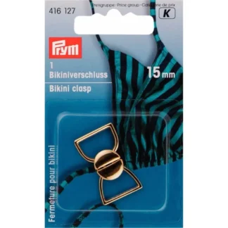 Prym Bikini-ceintuursluiting staal haak 15mm goud
