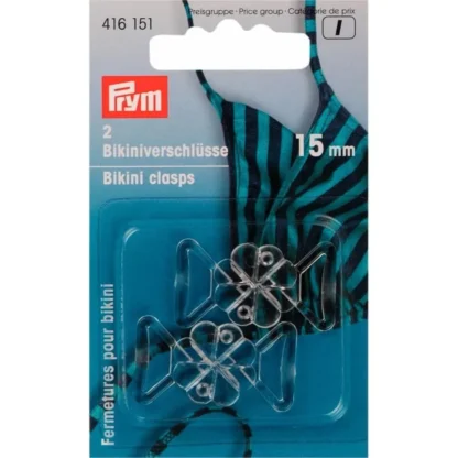 Prym Bikini-ceintuursluiting kunststof klaver 15mm - 2stuks
