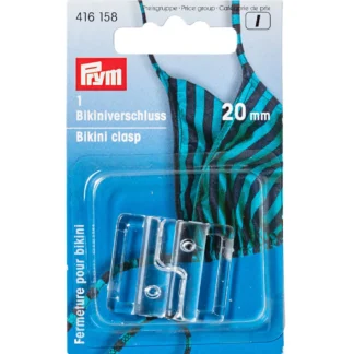 Prym Bikini-ceintuursluiting kunststof haak 20mm transparant