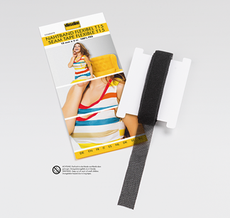 Vlieseline Naadband flexibel 15mm zwart
