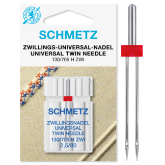Schmetz Tweeling 1 naald 2.5-80