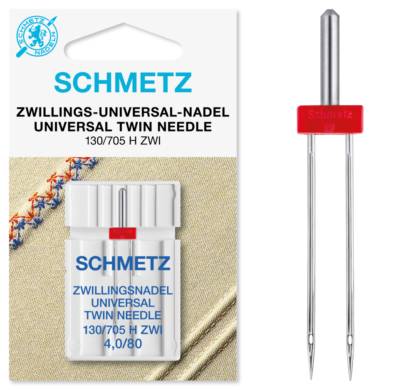Schmetz Tweeling 1 naald 4.0-80