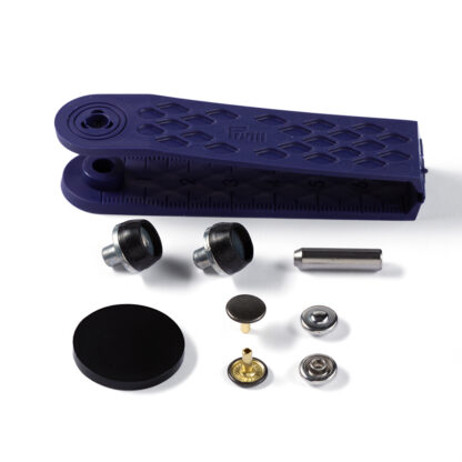 Prym Siernieten messing 9mm zilver-zwart - 24stuks - Afbeelding 2