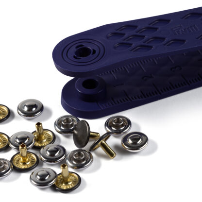 Prym Siernieten messing 9mm zilver-zwart - 24stuks - Afbeelding 4