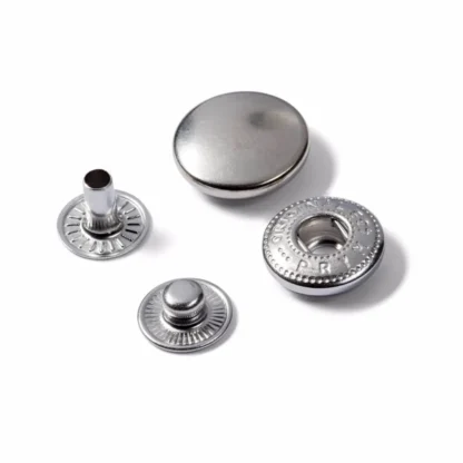 Prym Naaivrijdrukknoop navulling anorak 15mm zilver - 10stuks - Afbeelding 3