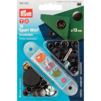 Prym Naaivrijdrukknoop sport mini 13mm brons - 10stuks