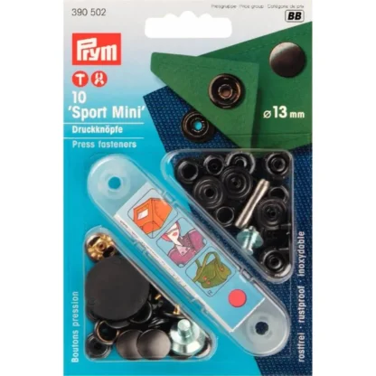 Prym Naaivrijdrukknoop sport mini 13mm brons - 10stuks