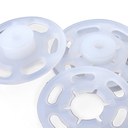 Prym Aannaaidrukknoop kunststof rond 21mm transparant - 6stuks (kopie) - Afbeelding 3