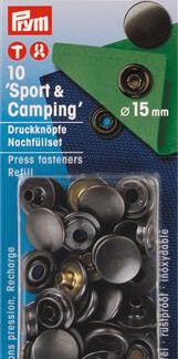 Prym Naaivrijdrukknoop navulling sport & camping 15mm brons - 10st
