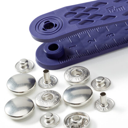 Prym Naaivrijdrukknoop anorak 15mm zilver - 10stuks - Afbeelding 3