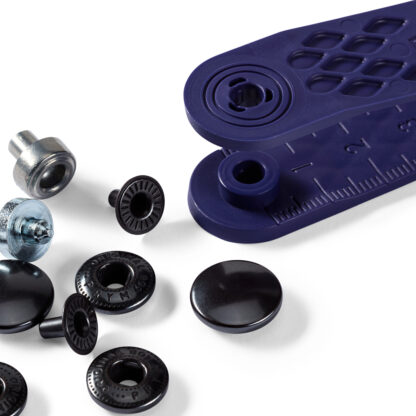 Prym Naaivrijdrukknoop anorak 15mm zwart - 10stuks - Afbeelding 3