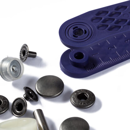 Prym Naaivrijdrukknoop anorak 15mm antraciet - 10stuks - Afbeelding 3