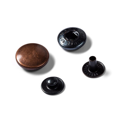 Prym Naaivrijdrukknoop navulling anorak 15mm oud koper - 10stuks - Afbeelding 2