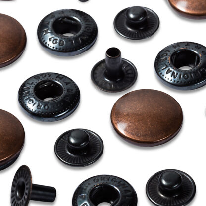 Prym Naaivrijdrukknoop navulling anorak 15mm oud koper - 10stuks - Afbeelding 3