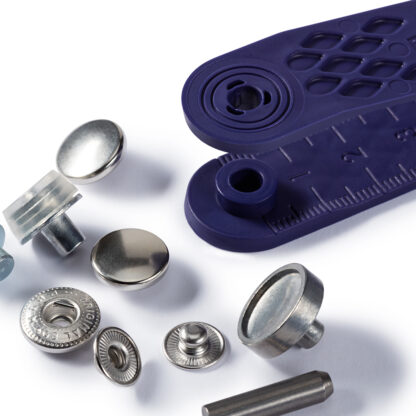 Prym Naaivrijdrukknoop anorak 12mm zilver - 10stuks - Afbeelding 3