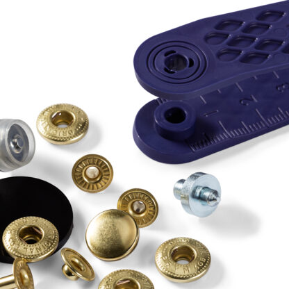 Prym Naaivrijdrukknoop anorak 12mm goud - 10stuks - Afbeelding 3