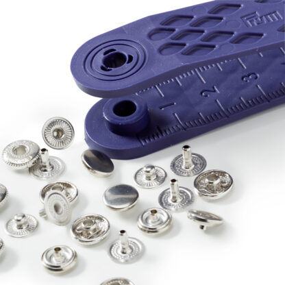 Prym Naaivrijdrukknoop mini 8mm zilver - 10stuks - Afbeelding 3