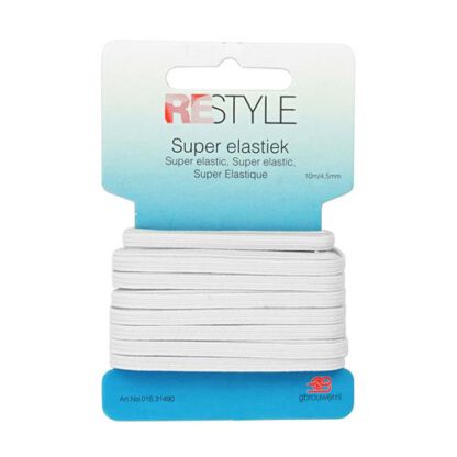 Restyle super elastiek 4,5 mm wit