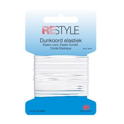 Restyle dunkoord elastiek 1,4 mm x 4 meter wit