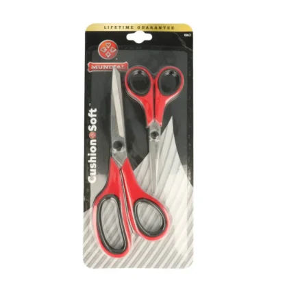 Mundial Scharen set softgrip 1862 21,6+14cm rood - Afbeelding 2