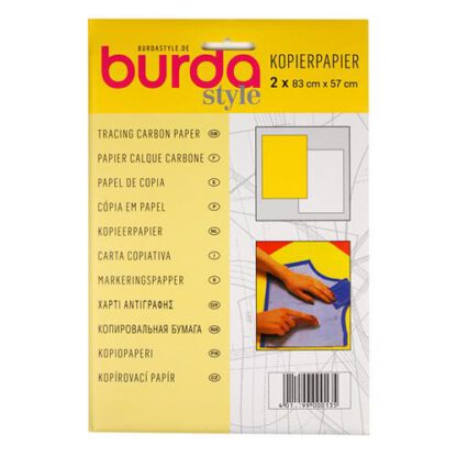 Burda kopieerpapier 83 x 57cm - 1 vel wit en 1 vel geel