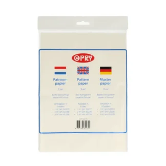 Opry Patroonpapier 3m2 transparant