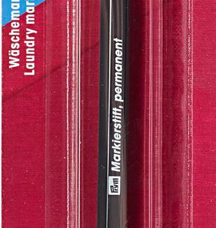 Prym wasmarkeerpen permanent zwart