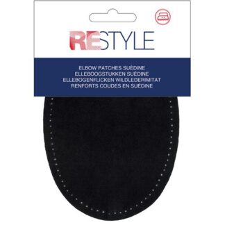 Restyle elleboogstukken suèdine 14x9,5cm opstrijkbaar