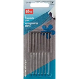 Prym viltnaalden grof zilver 7stuks