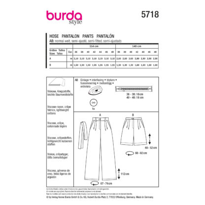 Burda patroon nr: 5718 - Afbeelding 9